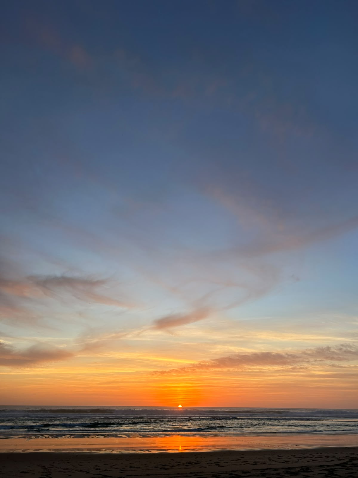 Plage de Biscarrosse au bord de l'océan